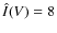 $\hat{I}(V)=8$