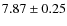 $7.87\pm0.25$