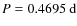 $P = 0.4695~{\rm d}$