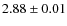 $2.88\pm0.01$