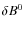 $\delta B^0$