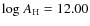 ${\rm log}~A_{\rm H} = 12.00$