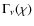 $\Gamma_{\nu}(\chi)$