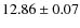 $12.86\pm0.07$