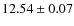 $12.54\pm0.07$
