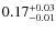 $\rm0.17^{+0.03}_{-0.01}$