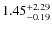 $\rm 1.45^{+2.29}_{-0.19}$