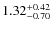$\rm 1.32^{+0.42}_{-0.70}$