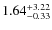 $\rm 1.64^{+3.22}_{-0.33}$