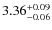 $\rm 3.36^{+0.09}_{-0.06}$