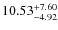 $\rm 10.53^{+7.60}_{-4.92}$