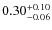 $\rm0.30^{+0.10}_{-0.06}$