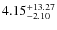 $\rm 4.15^{+13.27}_{-2.10}$