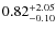 $\rm0.82^{+2.05}_{-0.10}$