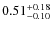 $\rm0.51^{+0.18}_{-0.10}$
