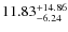 $\rm 11.83^{+14.86}_{-6.24}$