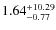 $\rm 1.64^{+10.29}_{-0.77}$