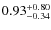 $\rm0.93^{+0.80}_{-0.34}$