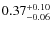 $\rm0.37^{+0.10}_{-0.06}$