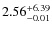 $\rm 2.56^{+6.39}_{-0.01}$