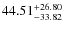 $\rm 44.51^{+26.80}_{-33.82}$