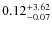 $\rm0.12^{+3.62}_{-0.07}$