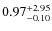 $\rm0.97^{+2.95}_{-0.10}$