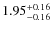 $\rm 1.95^{+0.16}_{-0.16}$