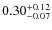 $\rm0.30^{+0.12}_{-0.07}$