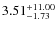 $\rm 3.51^{+11.00}_{-1.73}$