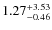 $\rm 1.27^{+3.53}_{-0.46}$