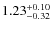 $\rm 1.23^{+0.10}_{-0.32}$