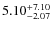 $\rm 5.10^{+7.10}_{-2.07}$