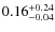 $\rm0.16^{+0.24}_{-0.04}$