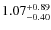 $\rm 1.07^{+0.89}_{-0.40}$