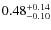 $\rm0.48^{+0.14}_{-0.10}$