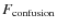 $F_{\rm confusion}$
