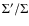 $\Sigma^{\prime}/\Sigma$
