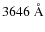 $3646~\rm\AA$