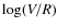 $\log(V/R)$