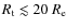 $R_{\rm t} \lesssim 20~R_{\rm e}$