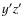 $y^{\prime }z^{\prime }$