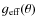 $g_{\rm eff}(\theta)$