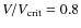 $V/V_{\rm crit}=0.8$