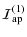 $\displaystyle {\cal{I}}_{\rm ap}^{(1)}$