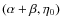 $(\alpha + \beta, \eta_0)$