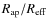 $R_{\rm ap}/R_{\rm eff}$