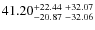 $41.20_{-20.87 \ -32.06}^{+22.44 \ +32.07}$
