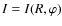 $I = I(R,
\varphi)$