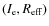$(I_{\rm e}, R_{\rm eff})$